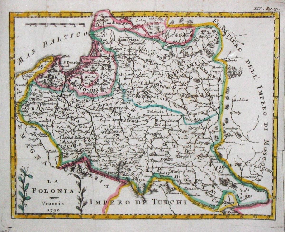Litvanya eski haritası 