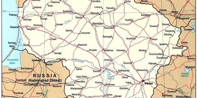 Harita Litvanya gösteriliyor 